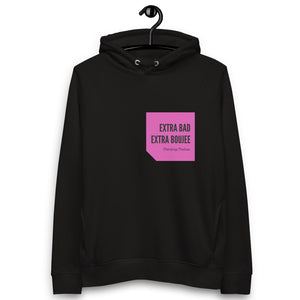 TTT LDN Extra Boujee Organic Cotton Hoodie - Black/Pink