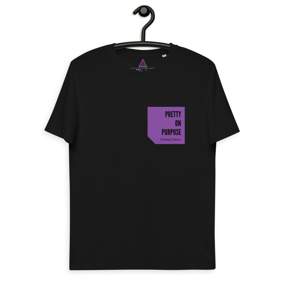 TTT LDN Pretty Organic Cotton t-shirt - Black/Violet