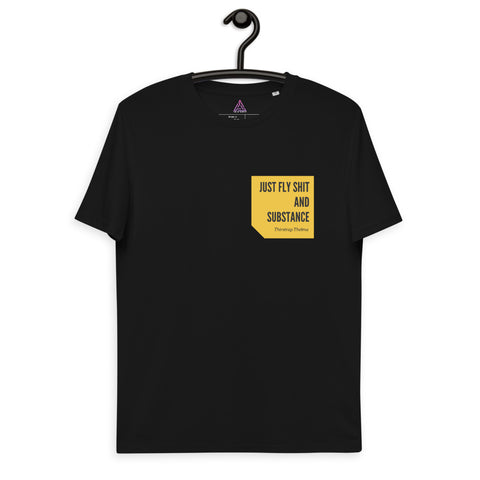 TTT LDN Fly Shit Organic Cotton t-shirt - Black/Yellow